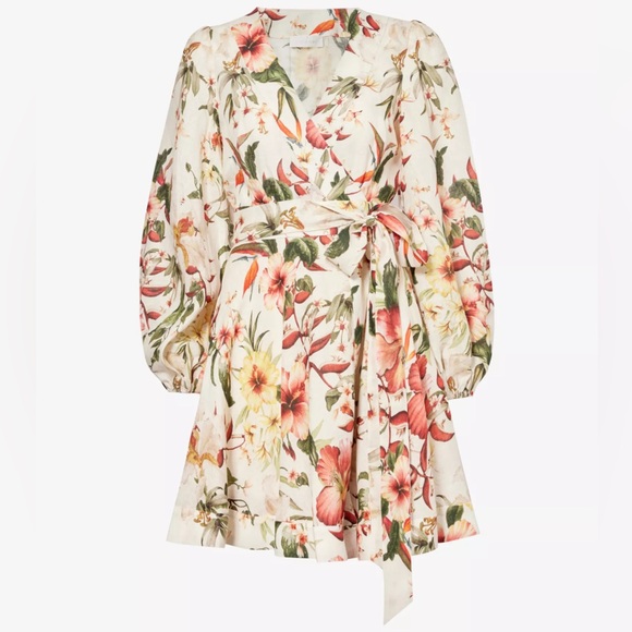 ZIMMERMANN Lexi floral-pattern linen mini dress - Picture 7 of 14